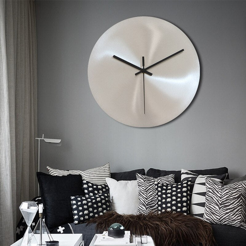 Minimalist Stainless Steel Wall Clock - Stylish and Functional!