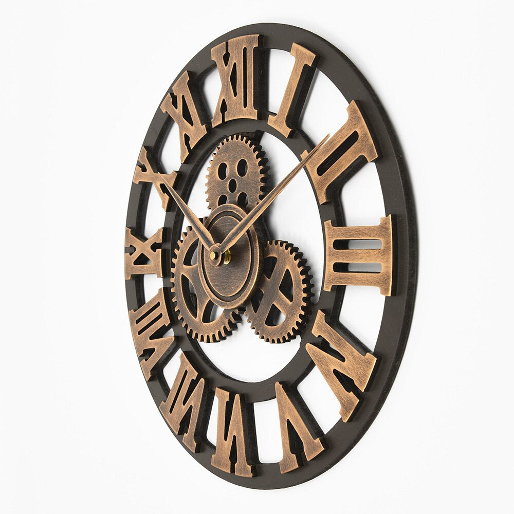 Golden elegance wall clock