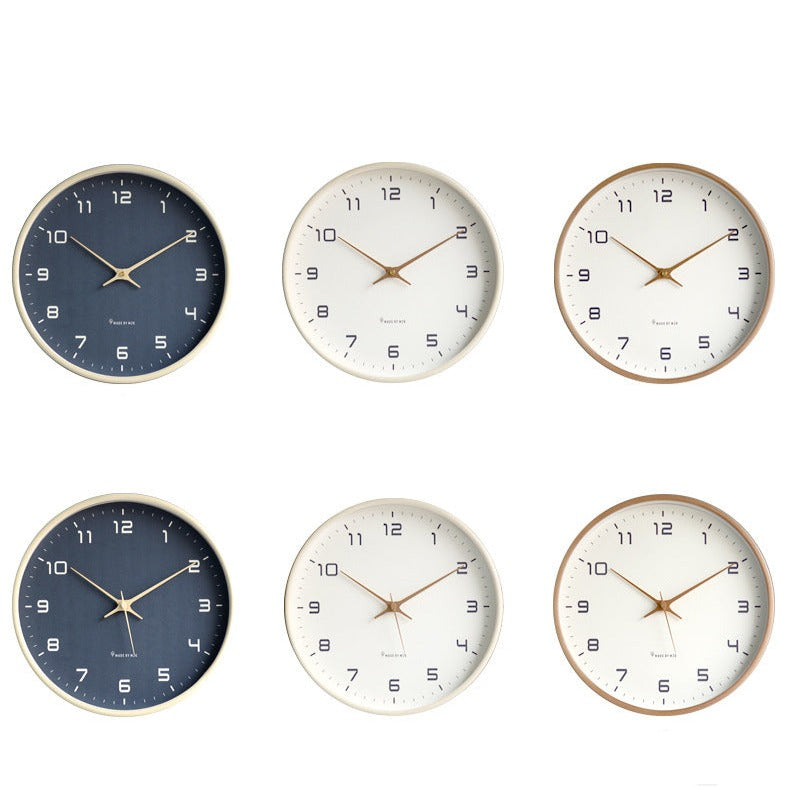 Minimalist wooden wall decoration clock